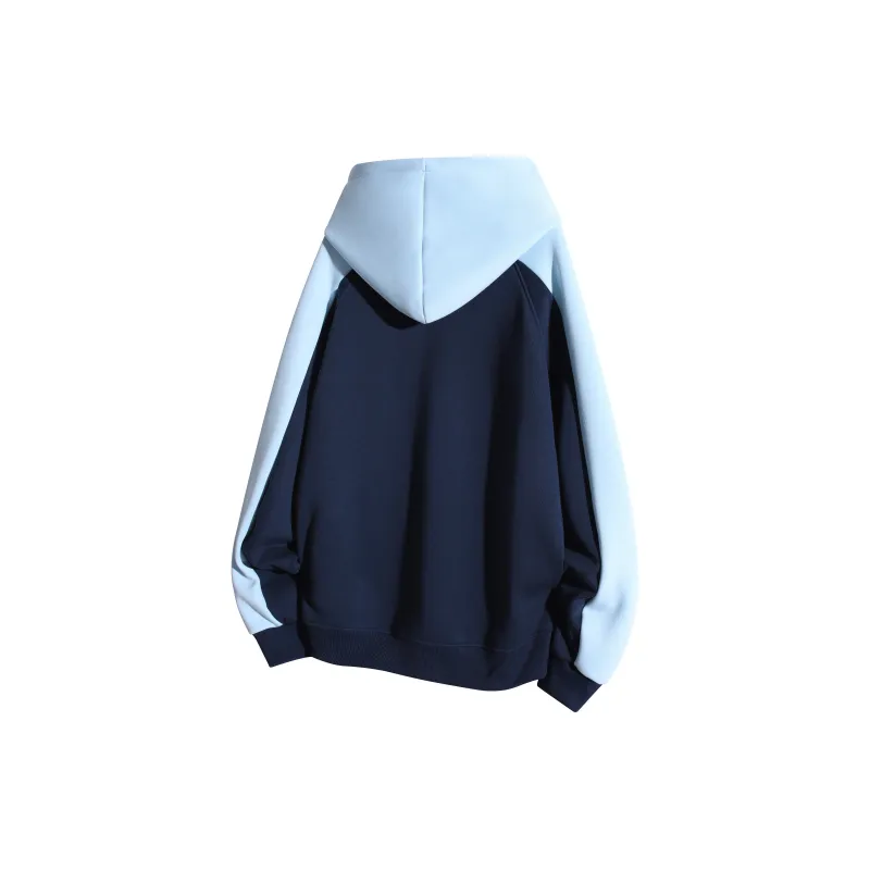 HOKLV Sweatshirt Unisex Navy Blue & White Gray-3