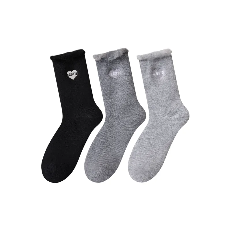 Temooues Mid Calf Socks Women's Combo Set-8
