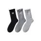 [3 Pack, Thickened Embroidery Thermal Socks]Black+Gray+Light Gray