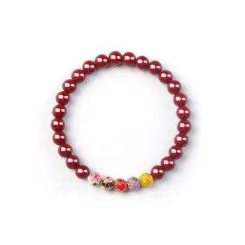 Moon Jewelry Cinnabar Jade Bracelets Unisex