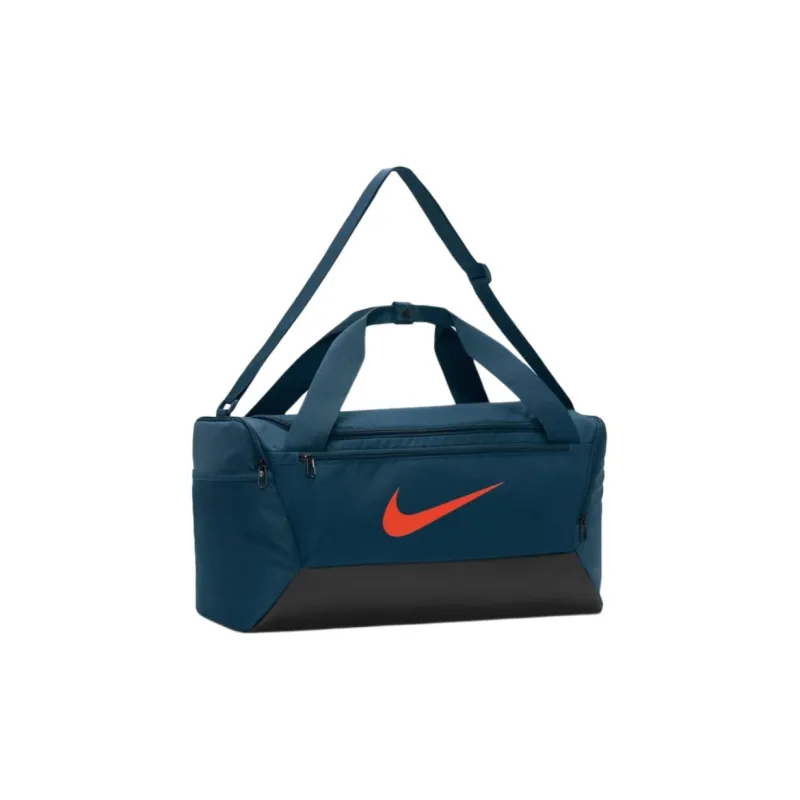 Nike Polyester Travel Bag Small Size Unisex Marine Blue & Black-1