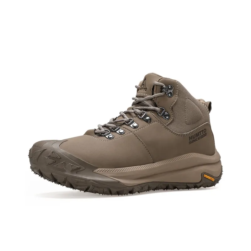 HUMTTO Cushioning Coverage Rebound High Top Hiking Shoes Men's Sand-1