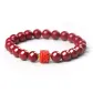 Cinnabar Beaded Bracelet-Red