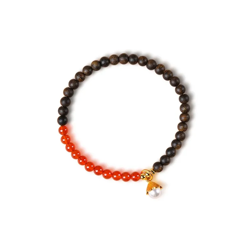 FANGYUANXIAOFU Fragrance Enhancer, Agarwood Bracelets Women's-3