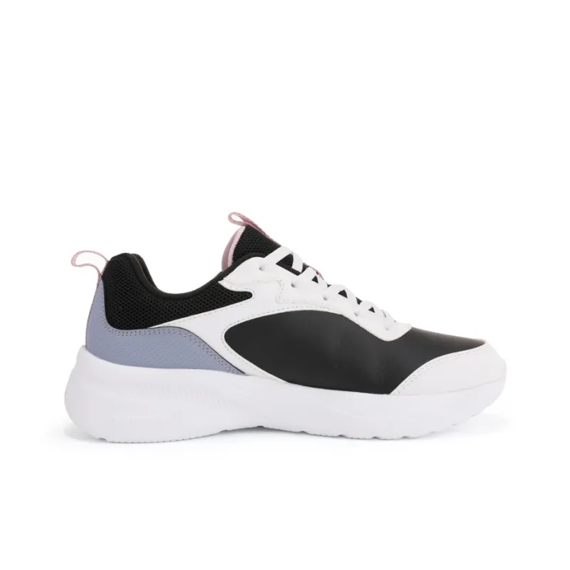 QIAODAN Cushioned Wear-Resistant Water-Resistant Low-Top Casual Running Shoes Women's Black White-1