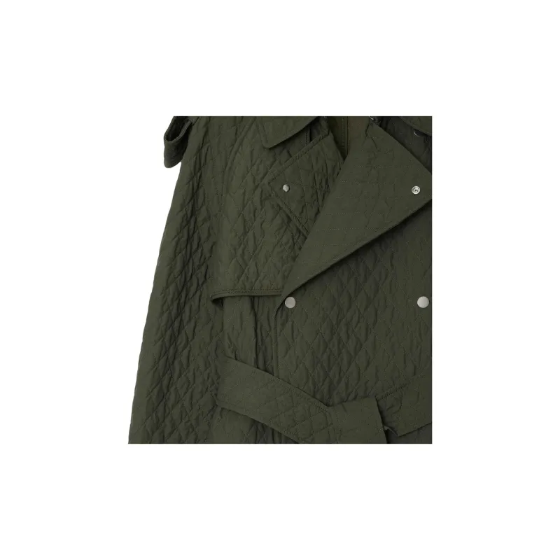 Burberry Quilted Trench Coat-5