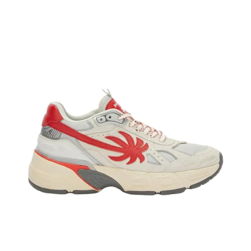 PALM ANGELS The Palm Runner Beige Red-1