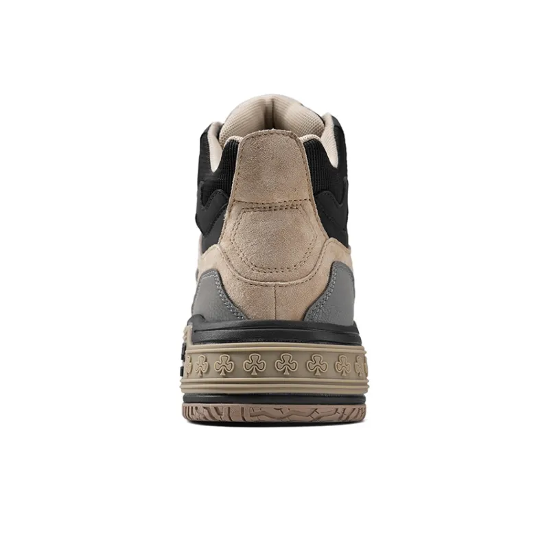 JEEP SPIRIT Skateboard Shoes Men High Top Natural Deer-4