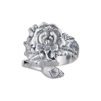 JINLUWANG 990 Silver Rings Women's