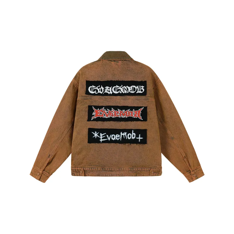 *EVAE+MOB Dreadlocks Series Denim Jacket Unisex-3