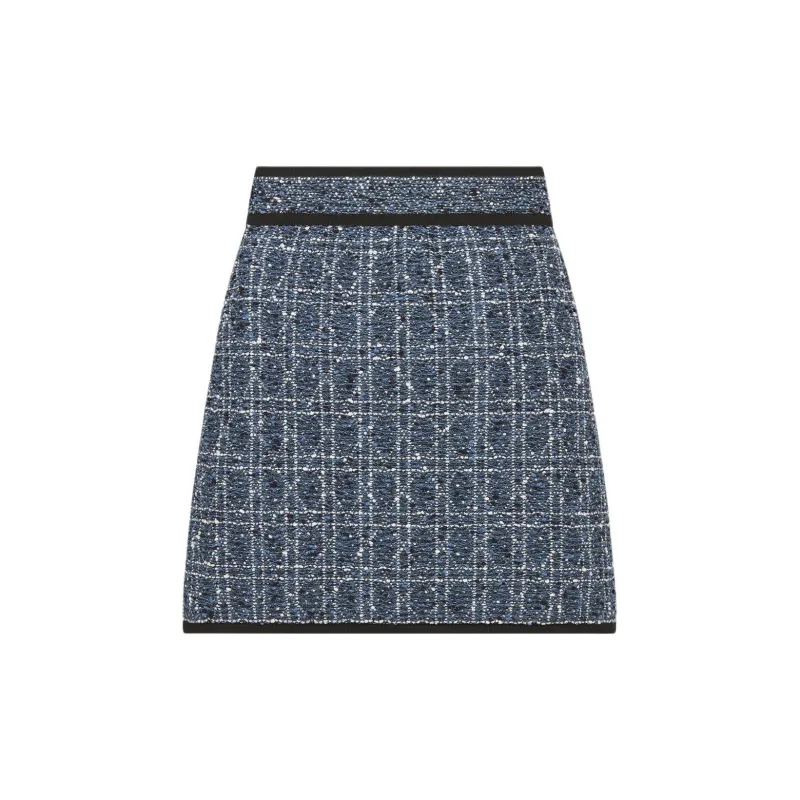 DIOR SS25 Casual Short Skirts Women's Blue White Mixed Color-1