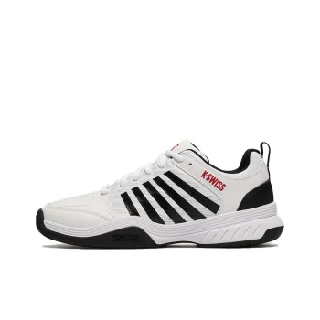 KSWISS Abrasion Resistant Low Top Tennis Shoes Men's Black White