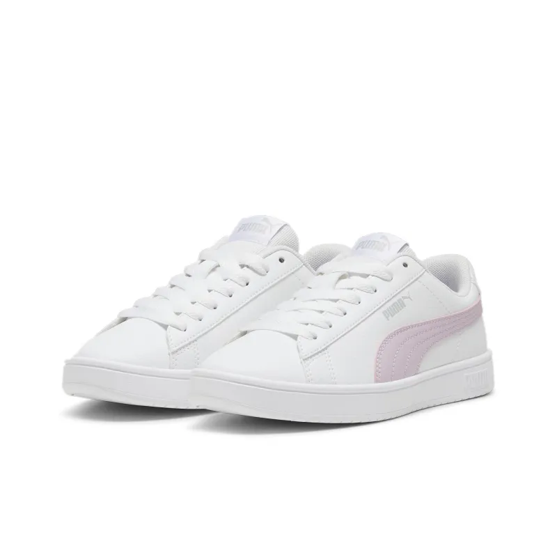 PUMA Rickie Anti Slip Wear Resistant Low Top Kids' Skateboarding Shoes Pink White Teenagers-2