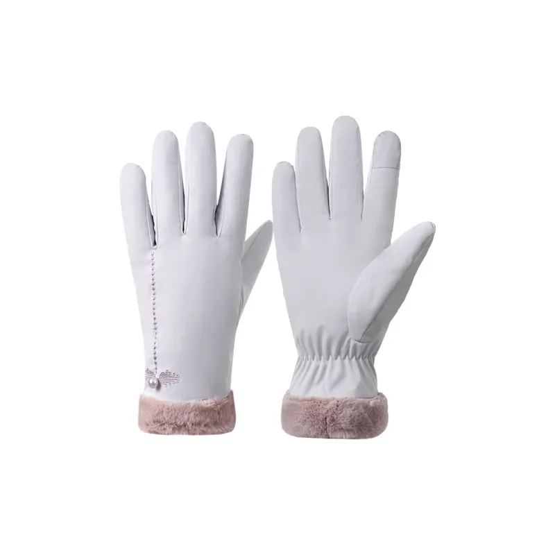 NANJIREN Thickened Warm Gloves Women's-2