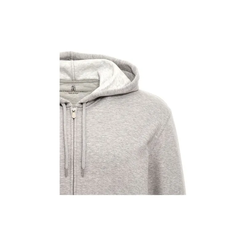 Brunello Cucinelli Zip Up Drawstring Hoodie-3