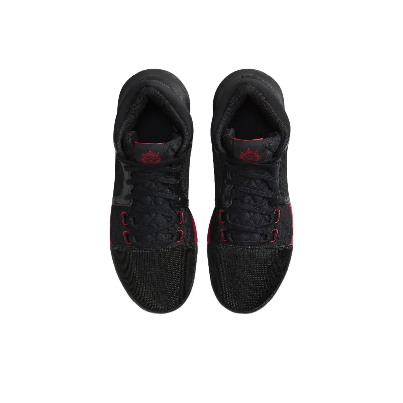 Nike Witness 8 Anti Slip Wear Resistant Mid Top Basketball Shoes Men's Black Red-3