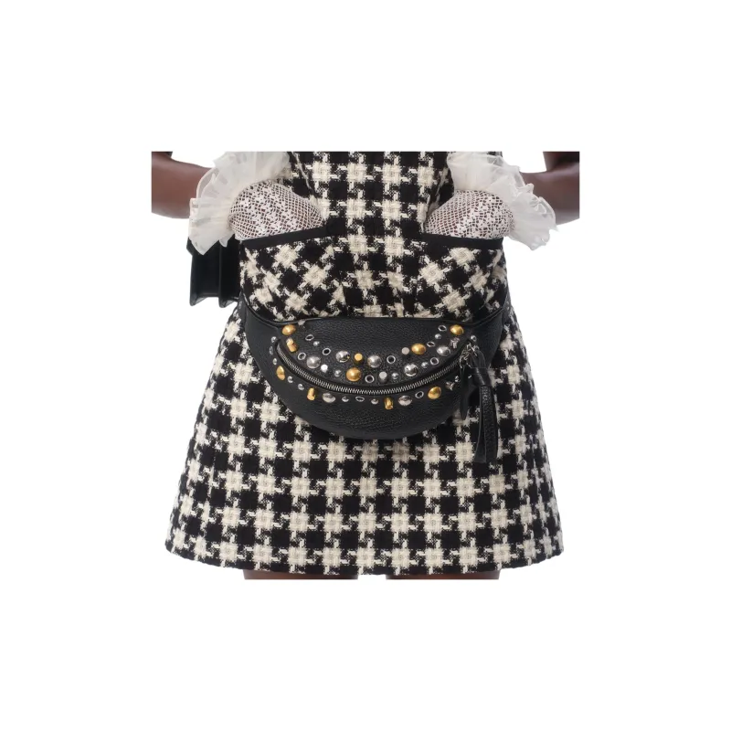 Valentino Geometric Patterned Short Sleeved Dress-8