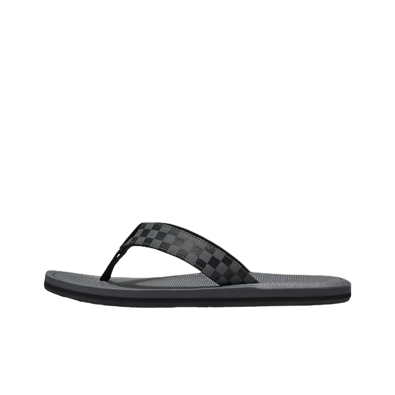 Vans Abrasion Resistant Slip Resistant Flip Flops Men's Gray Black-0