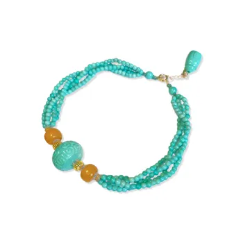 Xiangyan Turquoise Fine Jade Bracelets Unisex