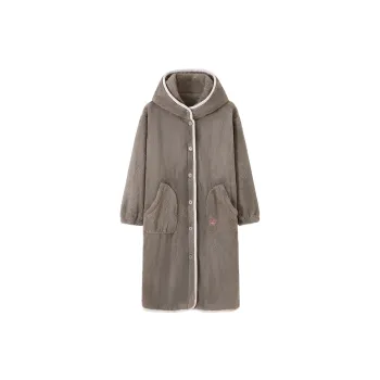 MADALLO Bath Robes Women's Dark Brown