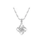 Pinwheels Four-Leaf Clover Necklace in 999 Fine Silver