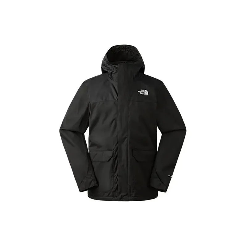 THE NORTH FACE Waterproof And Windproof Windbreaker Jacket Men's Black Comes With Shopping Bag-1