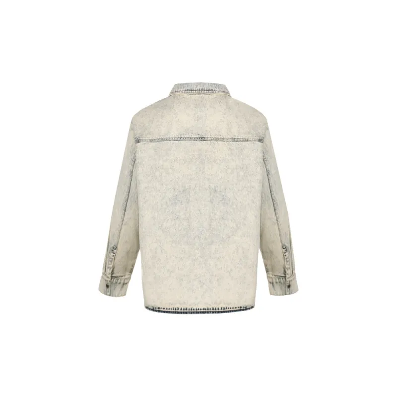 YLDP Denim Jacket Unisex Light Blue-1