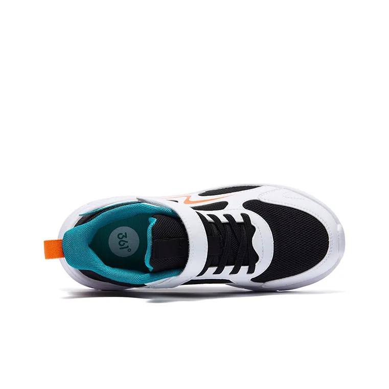 361°KIDS Slip Resistant Shock Absorbers With Abrasion Resistant Properties Kids' Running Shoes Black White Unisex-3
