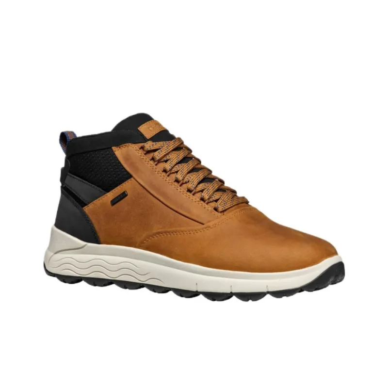 GEOX Spherica 4x4 Ab Anti-Slip Wear-Resistant Mid-Top Casual Shoes Men's Brown-1
