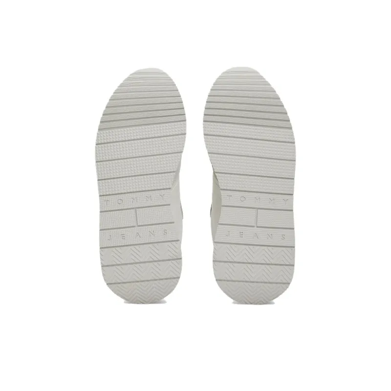 Tommy Hilfiger Trainers Low Top Casual Shoes Women's White Gray Pink-5