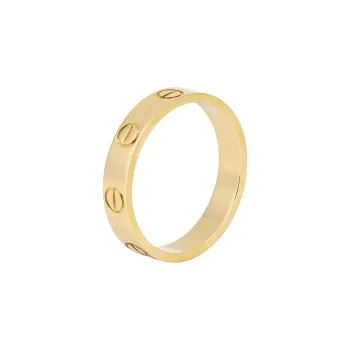 Cartier 2010s 18K Yellow Gold Mini Love Ring