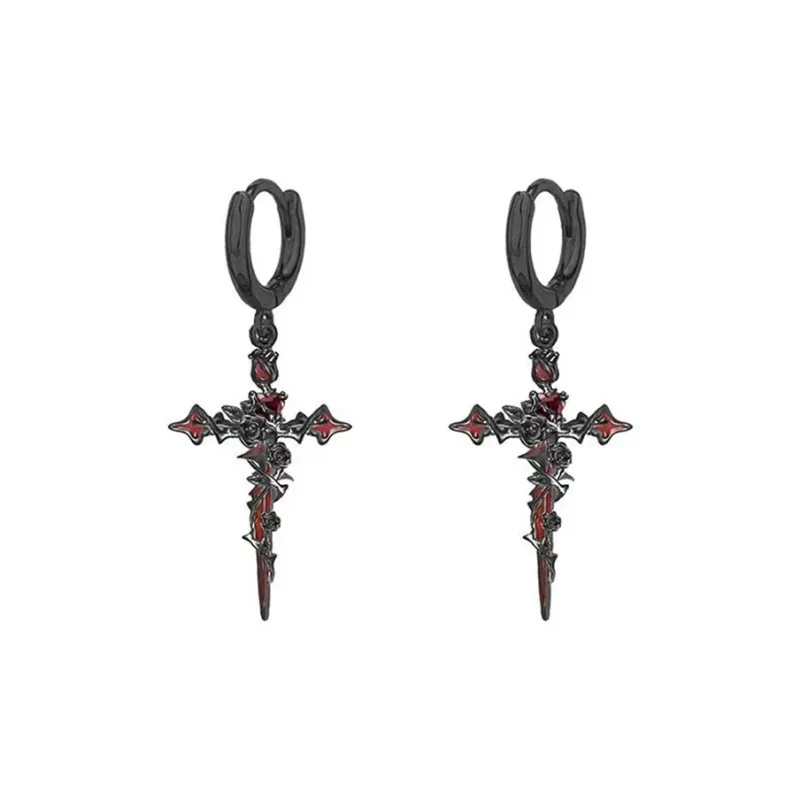 Asia Star Alloy Earrings Unisex-3