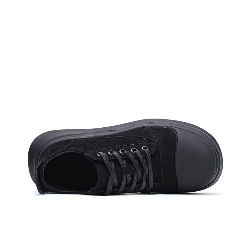 Roubini Durable Lightweight And Breathable Low Top Skateboard Shoes Unisex Black-10