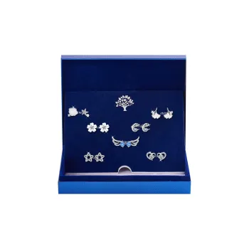 GAGA S 990 Silver Stud Earrings Women's