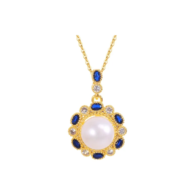 ZHENZHUAOMI Freshwater Pearl Necklaces Women's-0