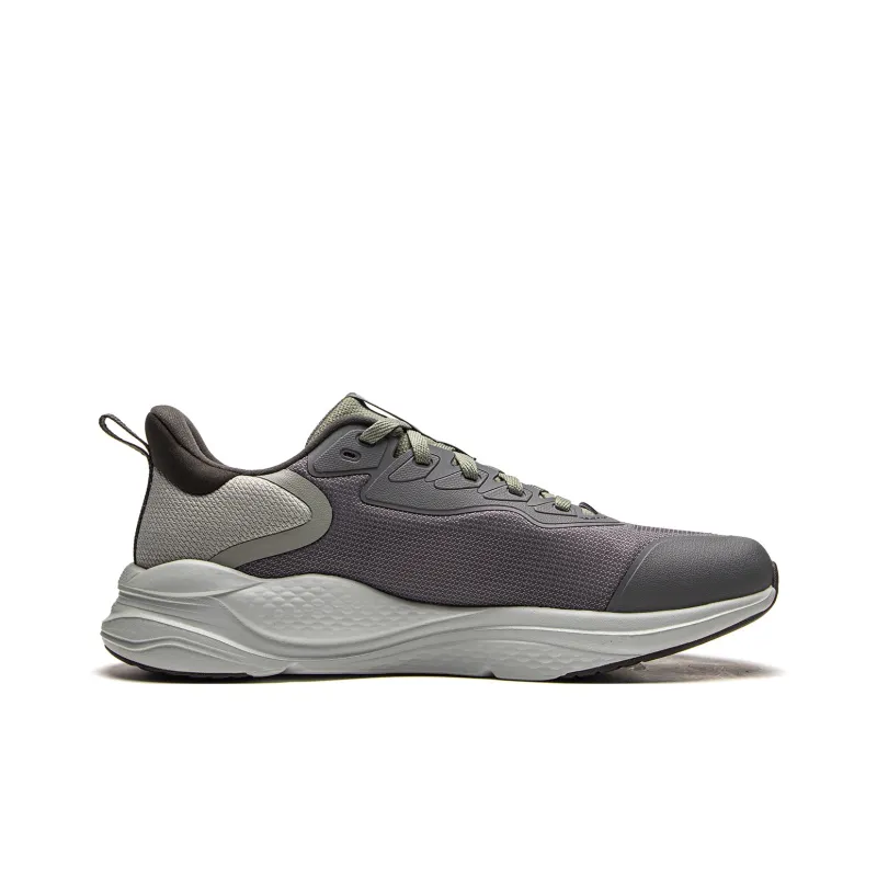 LiNing Liuyun Slip-Resistant Breathable Low-Top Casual Running Shoes Men's Taupe-1