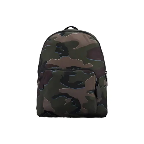 COACH Packable Nylon Backpack Large Size Men's Army Green