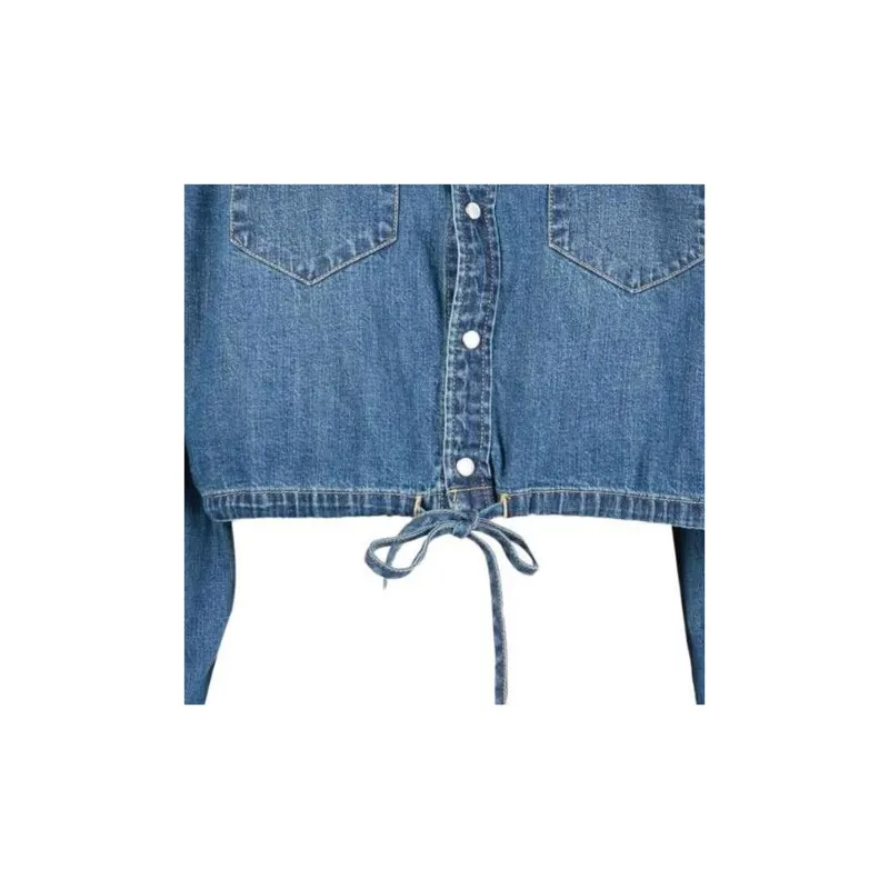 Polo Ralph Lauren Crop Tops Women's Blue-5