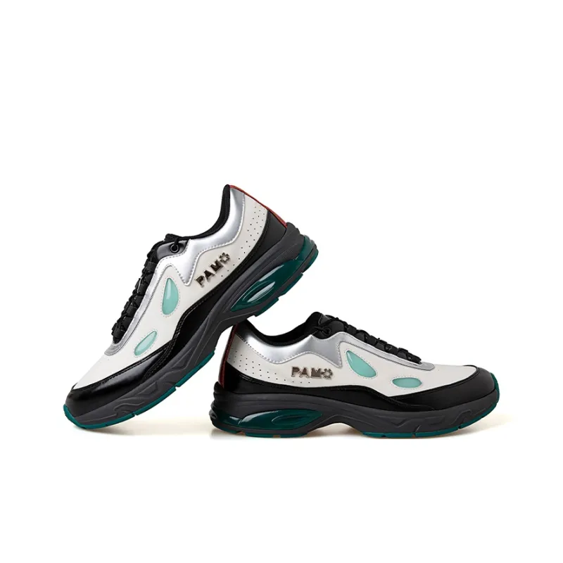 PAMP Green Mountain Gear Lightweight Anti Slip Low Top Casual Shoes Unisex Black White-2