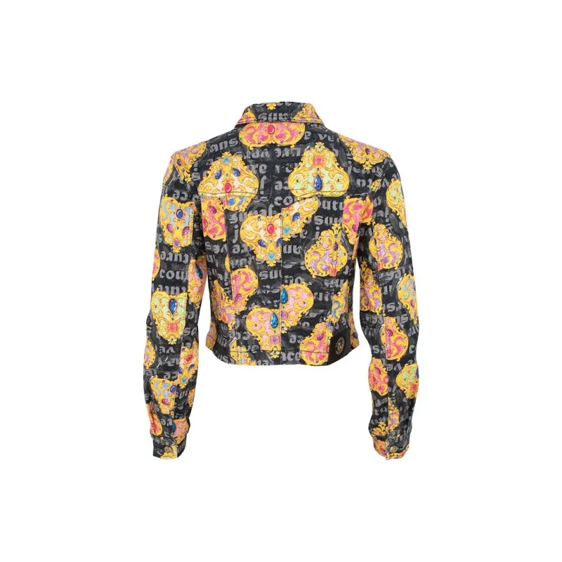 VERSACE JEANS COUTURE Heart Couture print Denim Jacket-1