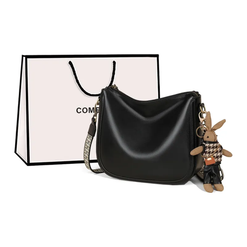 COMELY Cow Leather Patchwork Synthetic Leather Shoulder Bag Crossbody Bag Regular Women's Wine Coffee-10