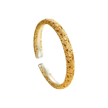 Nine Music 999 Fine Silver Bangles Women's