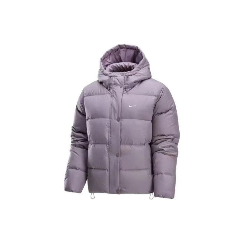 Nike METROPUFFER Down Jacket Women's Light Ore Purple+Survival Wristband-1