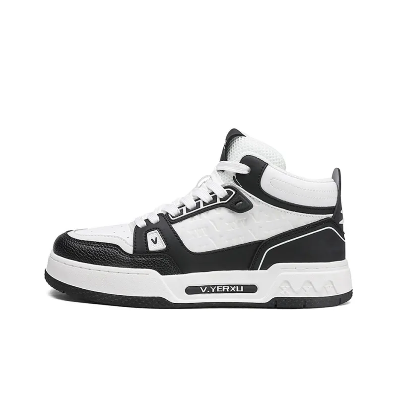 V.YERXU Coverage Slip Resistant Cushioning Abrasion Resistant Lightweight Support Mid Top Skateboard Shoes Unisex-7