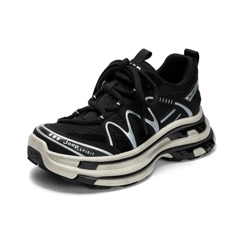 JEEP SPIRIT Breathable And Slip Resistant Low Top Chunky Sneakers Women's-1