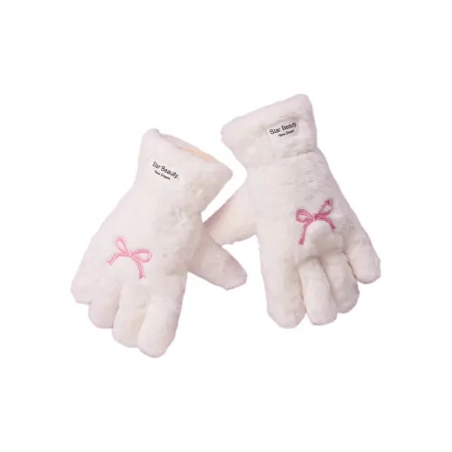 Yun Sees Mori Knows Polyester Knit Gloves Women's