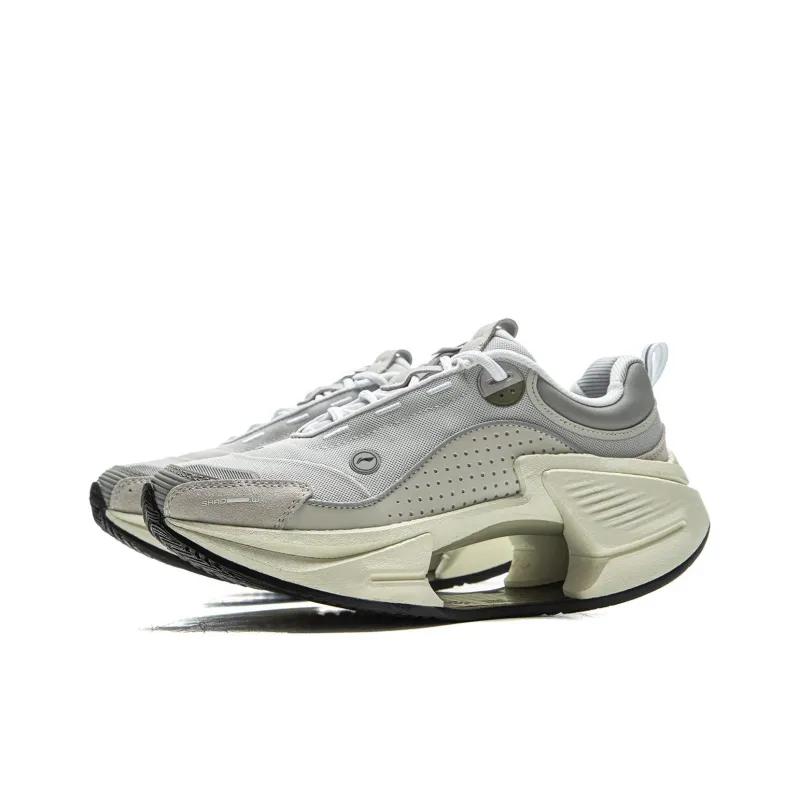 LiNing Jueying CRC Slip Resistant, Abrasion Resistant, Rebound Resistant Low Top Running Shoes Women's Gray-2