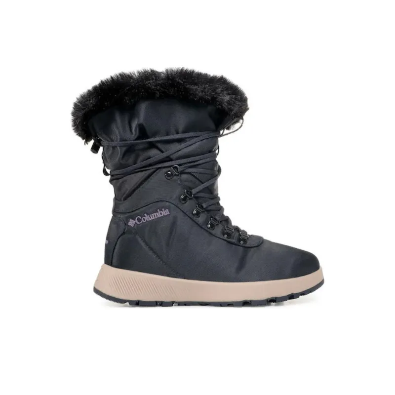 Columbia Slopeside Wear-Resistant Slip-Resistant Crew Snow Boots Women's Dark Gray-1