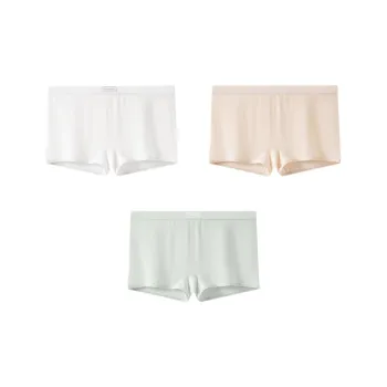 YOUNGYELL 100% Cotton Antibacterial Crotch Boxer Brief Underpants Women's Combo Set