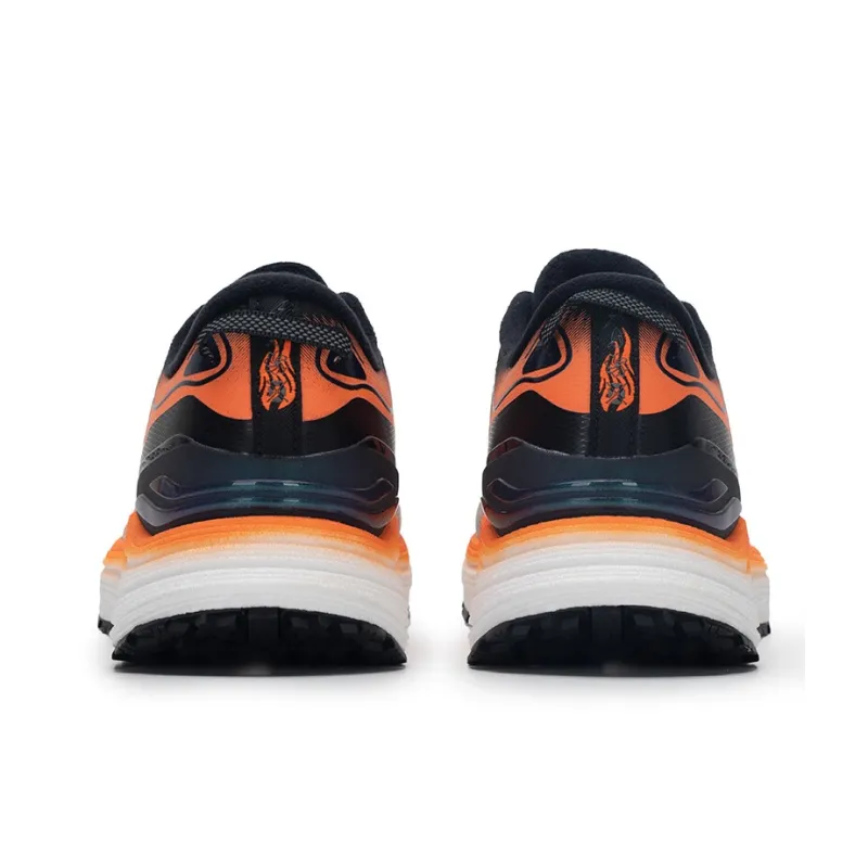 XTEP Cushioning Breathable Low-Top Training Running Shoes Men's Black Orange-2